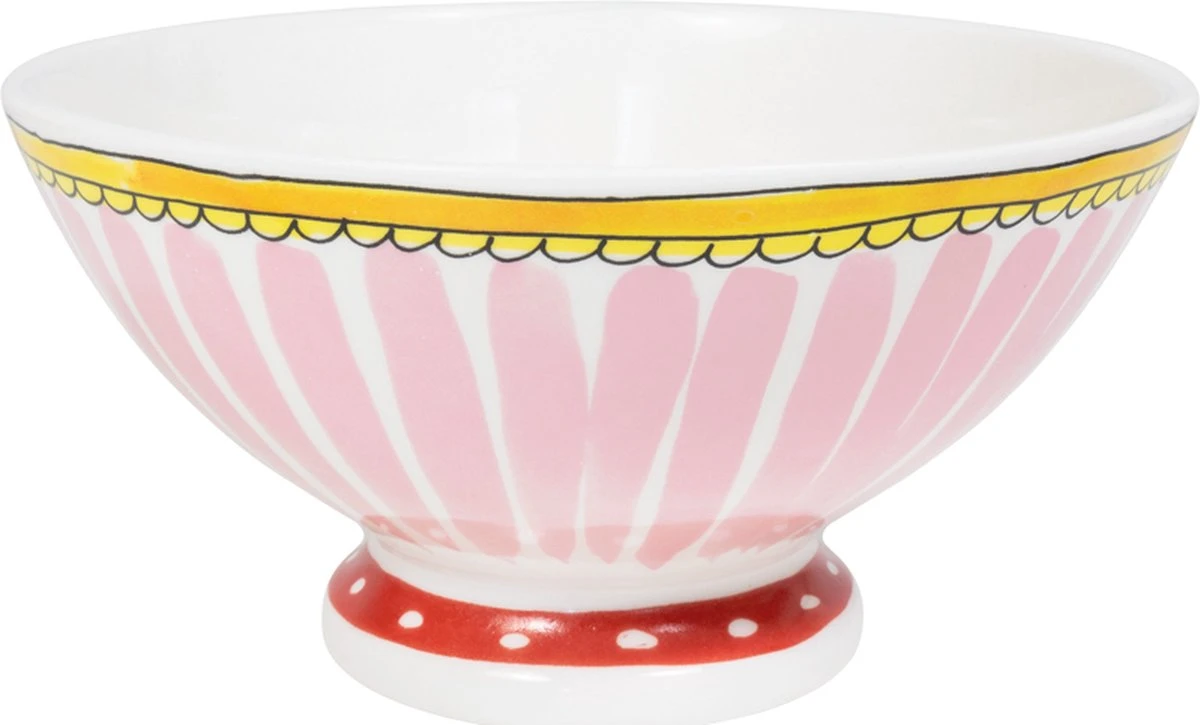 Blond Amsterdam, Even Bijkletsen, Vintage Bowl Roze 21cm 1 Blond Amsterdam, Even Bijkletsen, Vintage Bowl Roze 21cm