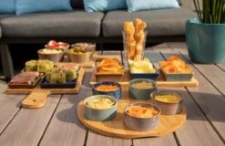 Cosy & Trendy Serveerplank Bamboe Dia 25 Cm Met 5x Luxe Hapjes/saus/tapas Schaaltjes -Keukenheld Verkoopwinkel 1200x778 7