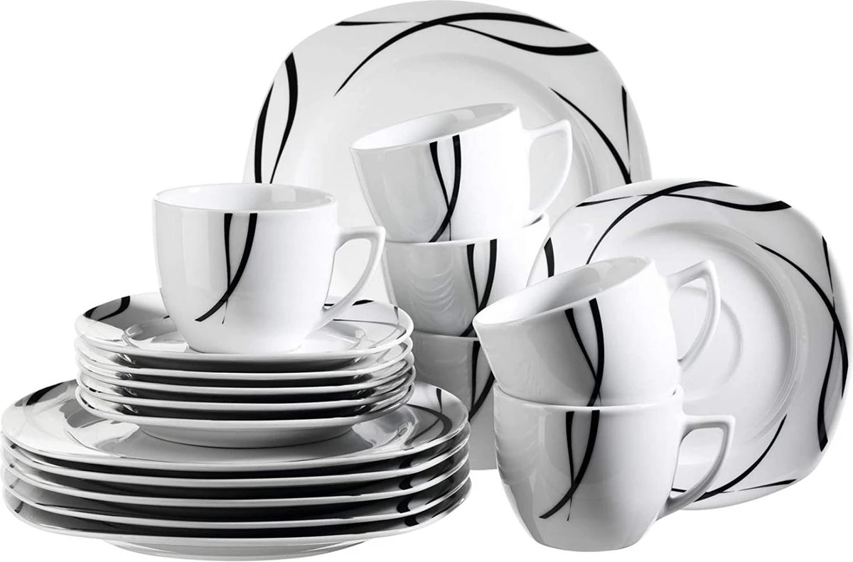 Merkloos 30-delige Combiset Voor 6 Personen 3 Merkloos 30-delige Combiset Voor 6 Personen - Afbeelding 3