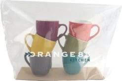 Orange85 Koffiekopjes Gekleurd - Set Van 6 - Koffiemokken - Streep - 200 Ml - Reliëf - Aardewerk - Met Oor - Theemokken 12 Orange85 Koffiekopjes Gekleurd - Set Van 6 - Koffiemokken - Streep - 200 Ml - Reliëf - Aardewerk - Met Oor - Theemokken -Keukenheld Verkoopwinkel 1200x796 6