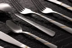 Swiss Pro+ Bestekset In Koffer-72 Delig-12 Persoons-Zwitsers Kwaliteit-Complete Set-100% Roestvrijstaal-Modern Gold 17 Swiss Pro+ Bestekset In Koffer-72 Delig-12 Persoons-Zwitsers Kwaliteit-Complete Set-100% Roestvrijstaal-Modern Gold -Keukenheld Verkoopwinkel 1200x799 21