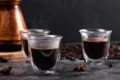Dubbelwandige ESPRESSO Glazen Van Borosilicaat - Warme En Koude Dranken Kopjes - 70 ML - Set Van 4 -Keukenheld Verkoopwinkel 1200x800 120