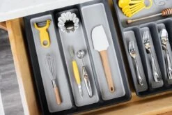 Madesmart Bestekbak - Besteklade 3 Vakken - Antraciet -Keukenheld Verkoopwinkel 1200x800 14