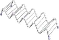 Krumble Taco Houder - Taco En Tortilla Houder Voor 4 Stuks - Serveerschalen - Koken & Tafelen - Kookgerei - Snack- & Tappasschalen - Metaal - Zilver -Keukenheld Verkoopwinkel 1200x811 3