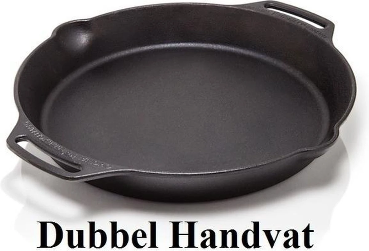 Petromax Fp30h-t, Skillet, 30 Cm, Pan Met Handgrepen, Gietijzer, Zwart 5 Petromax Fp30h-t, Skillet, 30 Cm, Pan Met Handgrepen, Gietijzer, Zwart - Afbeelding 5