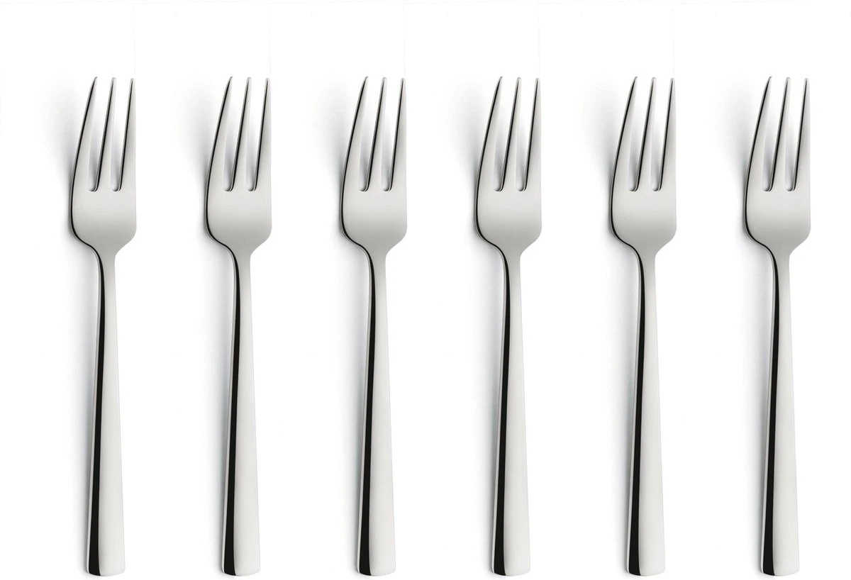 Amefa Moderno Taartvorkjes - 6 Stuks - Cadeauverpakking 1 Amefa Moderno Taartvorkjes - 6 Stuks - Cadeauverpakking