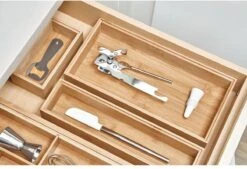 IDesign Bamboe Bakjes Voor Lade Stapelbaar D (15,5 X 30,5 X 5 Cm) - 45 - Stapelbaar & Decoratief -Keukenheld Verkoopwinkel 1200x820 1