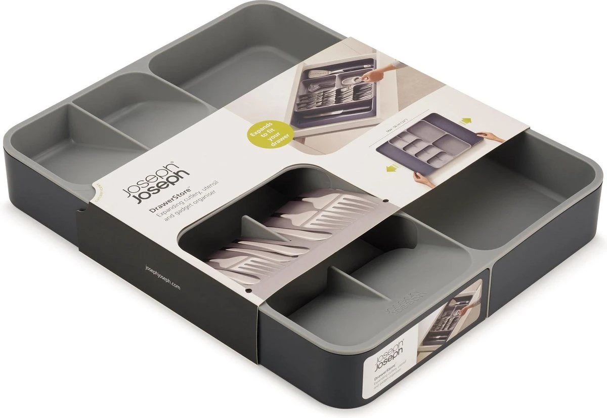 Joseph Joseph Bestek Organizer Uitschuifbaar - Grijs - Sorteervakken & Uitschuifbaar 10 Joseph Joseph Bestek Organizer Uitschuifbaar - Grijs - Sorteervakken & Uitschuifbaar - Afbeelding 10