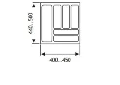 Culinorm Bestekbak - Besteklade - 45 Cm Breed X 50 Cm Diep - Grijs -Keukenheld Verkoopwinkel 1200x850 3