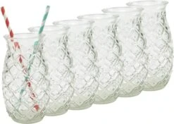 Merkloos Beker - Glas Ananas - 6 Stuks - Zomer - Cocktail -400ml -Keukenheld Verkoopwinkel 1200x857 5