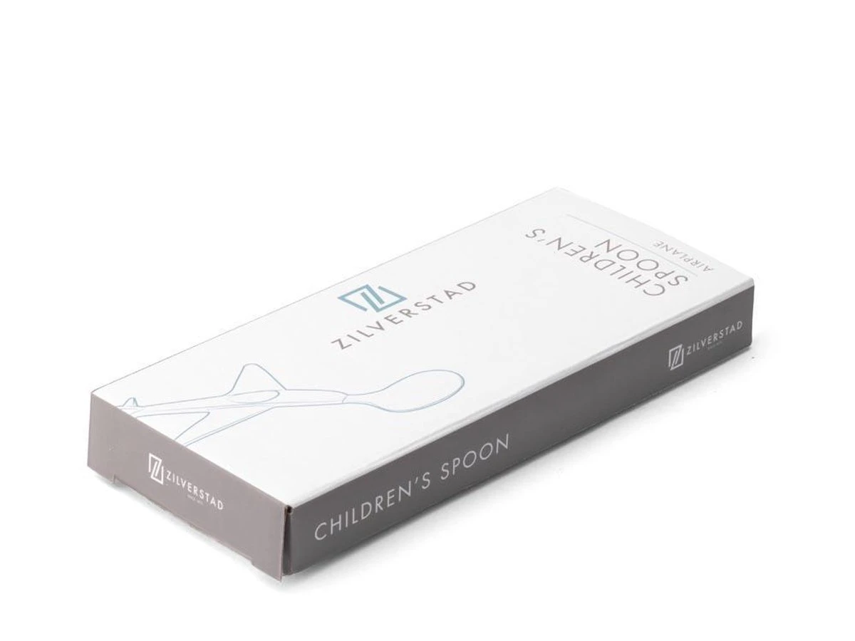 Zilverstad - Kinderlepel Vliegtuig Verzilverd 2 Zilverstad - Kinderlepel Vliegtuig Verzilverd - Afbeelding 2