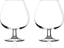 Masterpro - Cognacglazen - 670ml - Kristalglas - 2 Stuks- Onbreekbaar