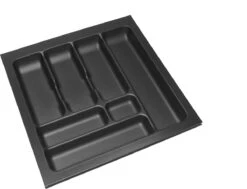 Culinorm Storex Bestekbak - Besteklade 49 Cm Breed X 49 Cm Diep - Carbon Black