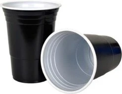 Merkloos Black Cups - 50stuk(s) - 475ml - Party Cups - Beerpong - Drankspel - Beerpong Bekers - Plastic Bekers -Keukenheld Verkoopwinkel 1200x929 6