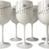 Moët & Chandon Ice - 4 Stuks Champagne Glazen (Wit) - Acryl - Horeca - EXAMEN TIP