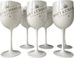 Moët & Chandon Ice - 4 Stuks Champagne Glazen (Wit) - Acryl - Horeca - EXAMEN TIP