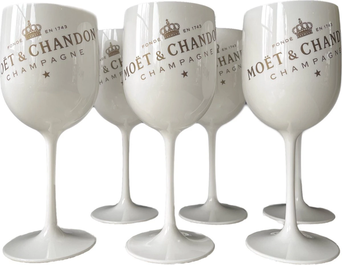 Moët & Chandon Ice - 4 Stuks Champagne Glazen (Wit) - Acryl - Horeca - EXAMEN TIP 1 Moët & Chandon Ice - 4 Stuks Champagne Glazen (Wit) - Acryl - Horeca - EXAMEN TIP