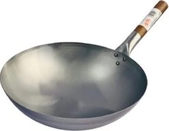 London Wok Wok Met Ronde Bodem 38cm CT246 - Horeca & Professioneel -Keukenheld Verkoopwinkel 1200x934