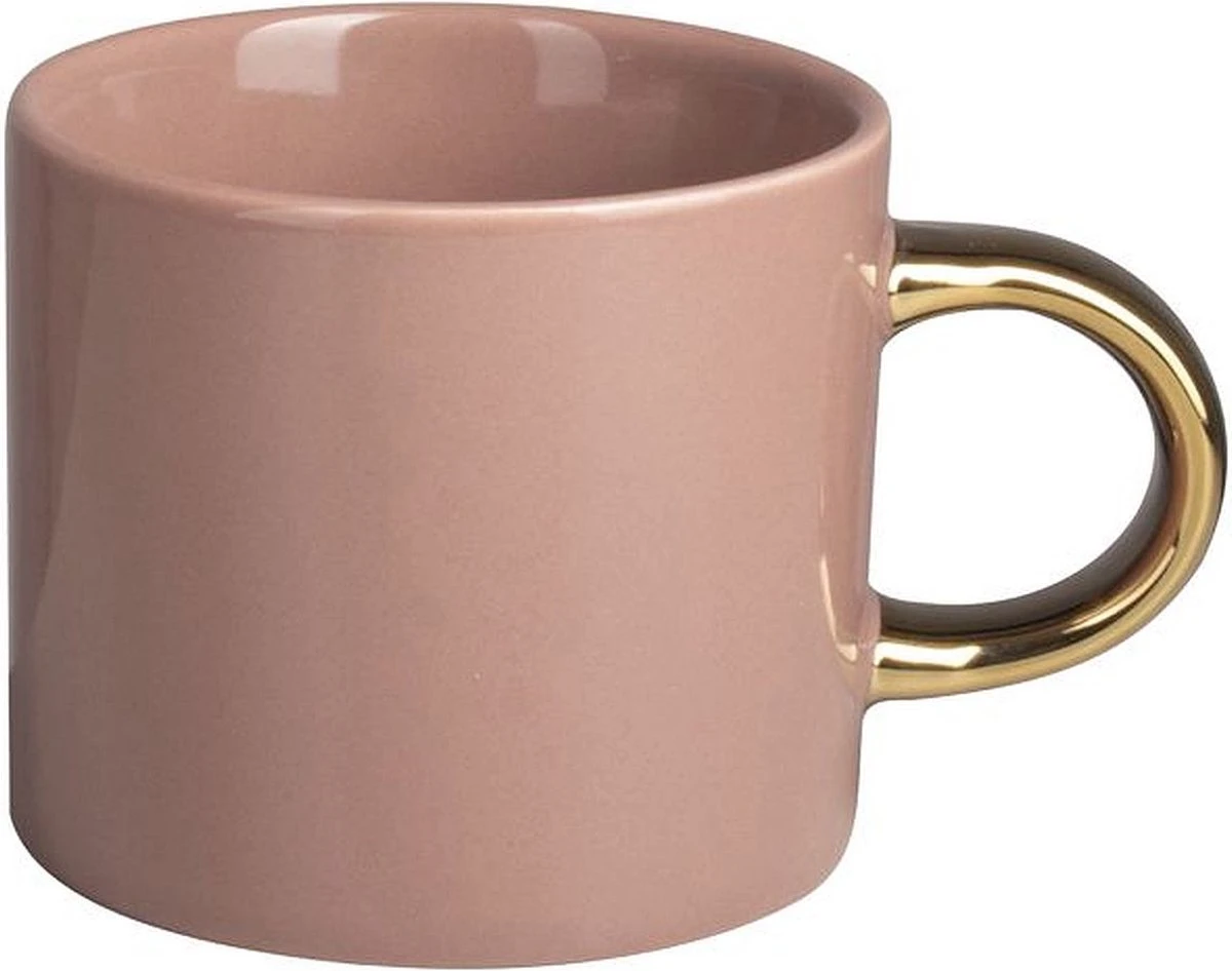 CasaLupo Koffiekopje Licht Roze-Goud 230 Ml 1 CasaLupo Koffiekopje Licht Roze-Goud 230 Ml