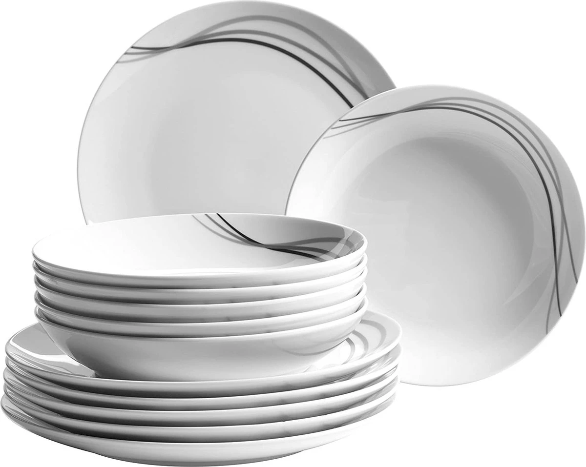 30-delig Porseleinen Servies Voor 6 Personen 4 30-delig Porseleinen Servies Voor 6 Personen - Afbeelding 4