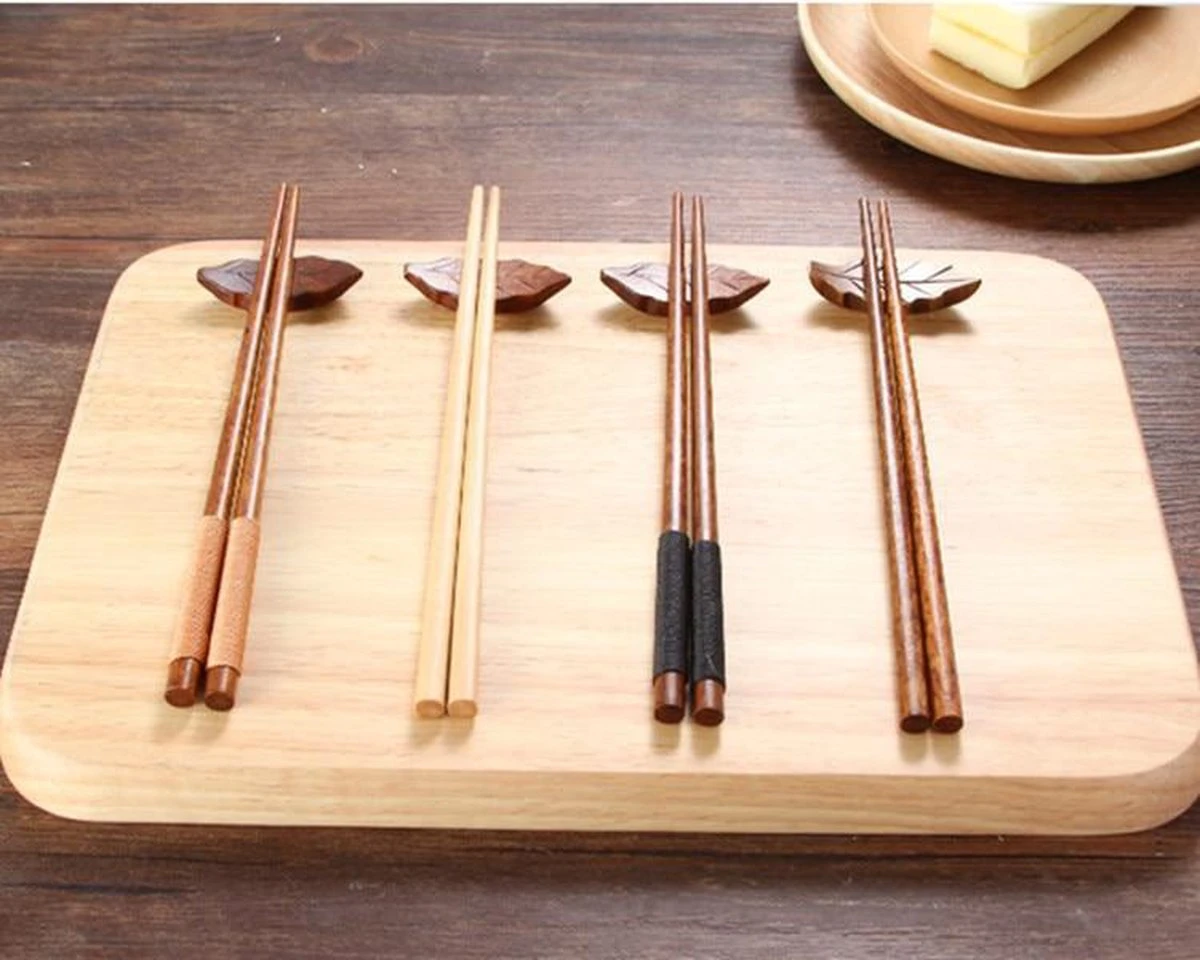 Merkloos Handgemaakte Japanse Eetstokjes - Chestnut 4 Merkloos Handgemaakte Japanse Eetstokjes - Chestnut - Afbeelding 4