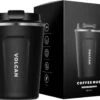 Volcan RVS Koffiebeker To Go - Thermosbeker - Theebeker - Coffee - Zwart