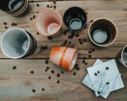 Koffiekopjes - Earth Koffiemok - Koffiebeker - Set Van 6 Kopjes - 200ML - Verschillende Kleuren - Porselein - Hip En Trendy -Keukenheld Verkoopwinkel 1200x960 6