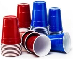 Merkloos Beerpong - 50 Stuk(s) Blue Cups & Red Cups Inc. 3 Ballen - Beerpong Drankspel - Plastic Bekers -Keukenheld Verkoopwinkel 1200x961 3