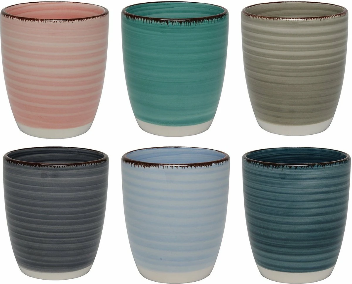 Studio Tavola Bekers Ocean Blue 160 Ml - 6 Stuks 7 Studio Tavola Bekers Ocean Blue 160 Ml - 6 Stuks - Afbeelding 7