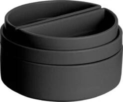 Gusta - Serveerset - 4 Schaaltjes - Zwart - ø14,7x8cm