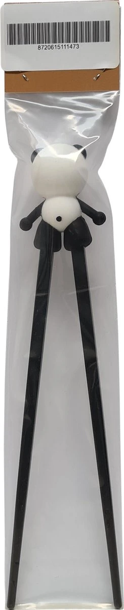 DongDong - Eetstokjes Voor Kinderen - Pandabeer Motief - 22.5 Cm - Zwart Wit 3 DongDong - Eetstokjes Voor Kinderen - Pandabeer Motief - 22.5 Cm - Zwart Wit - Afbeelding 3