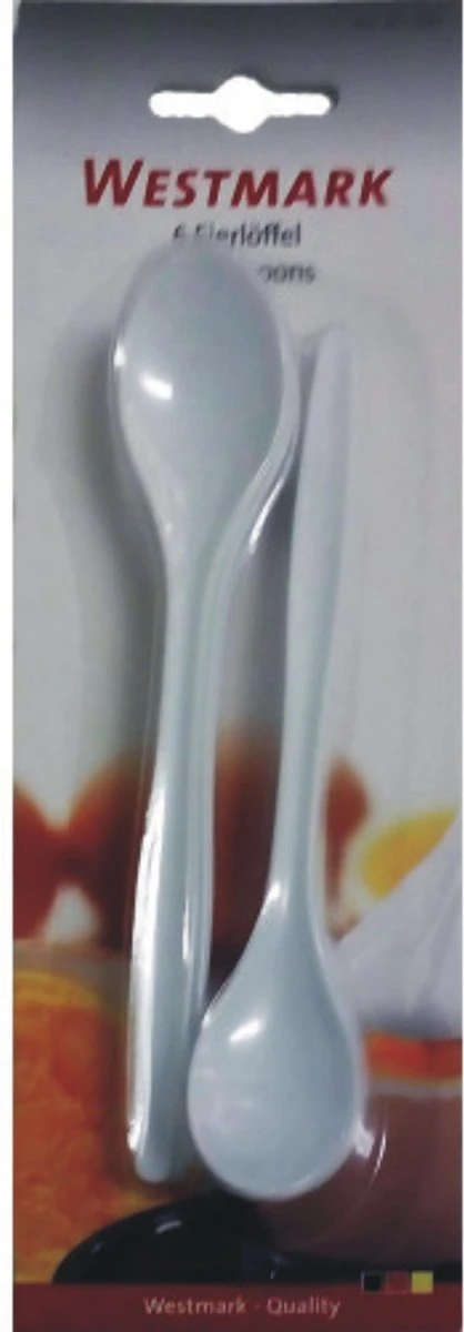 Westmark Eierlepels 14.5 Cm 6 Stuks Wit 2 Westmark Eierlepels 14.5 Cm 6 Stuks Wit - Afbeelding 2
