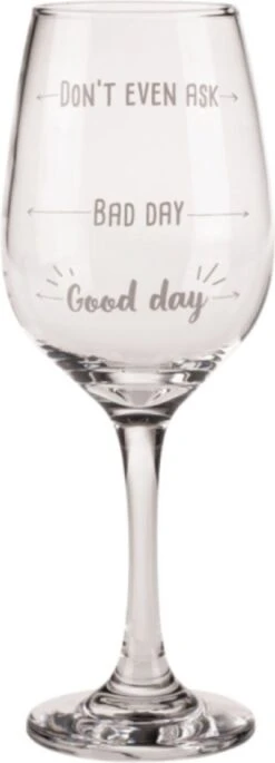 Out Of The Blue Grappig Wijnglas Met Tekst - Wijncadeau Voor Vrouwen - Cadeau Sinterklaas Kerst Verjaardag - Wijnglas Met Wijnhumor En Print: Good Day, Bad Day, Don’t Even Ask 13 Out Of The Blue Grappig Wijnglas Met Tekst - Wijncadeau Voor Vrouwen - Cadeau Sinterklaas Kerst Verjaardag - Wijnglas Met Wijnhumor En Print: Good Day, Bad Day, Don’t Even Ask -Keukenheld Verkoopwinkel 433x1200
