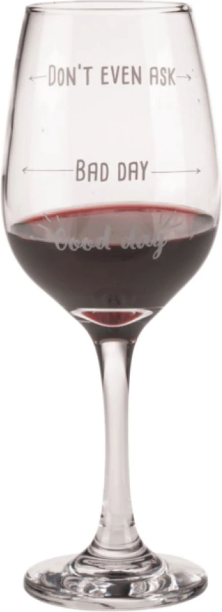 Out Of The Blue Grappig Wijnglas Met Tekst - Wijncadeau Voor Vrouwen - Cadeau Sinterklaas Kerst Verjaardag - Wijnglas Met Wijnhumor En Print: Good Day, Bad Day, Don’t Even Ask 4 Out Of The Blue Grappig Wijnglas Met Tekst - Wijncadeau Voor Vrouwen - Cadeau Sinterklaas Kerst Verjaardag - Wijnglas Met Wijnhumor En Print: Good Day, Bad Day, Don’t Even Ask - Afbeelding 4