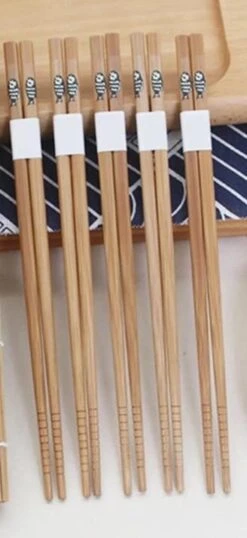 Chopsticks - Bamboe - 5 Paar - Sushi - Giftset -Keukenheld Verkoopwinkel 551x1200