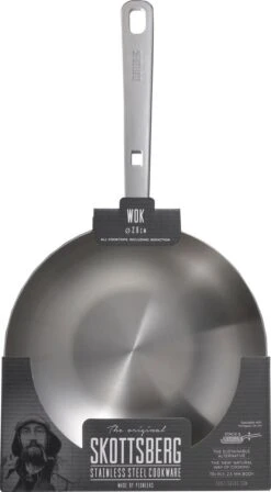 Skottsberg Wok Stainless Steel 28 Cm Roestvrijstaal -Keukenheld Verkoopwinkel 662x1200