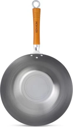 Ken Hom Classic Wok - Ø 32cm In Koolstofstaal En Houten Greep -Keukenheld Verkoopwinkel 690x1200 1