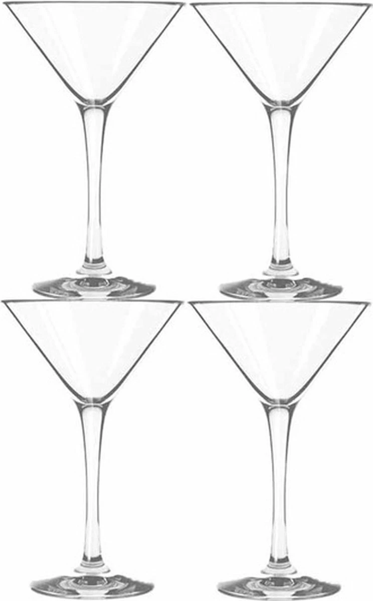 Royal Leerdam Martini Cocktail/martini Glazen - 260ml - 4 Stuks 1 Royal Leerdam Martini Cocktail/martini Glazen - 260ml - 4 Stuks