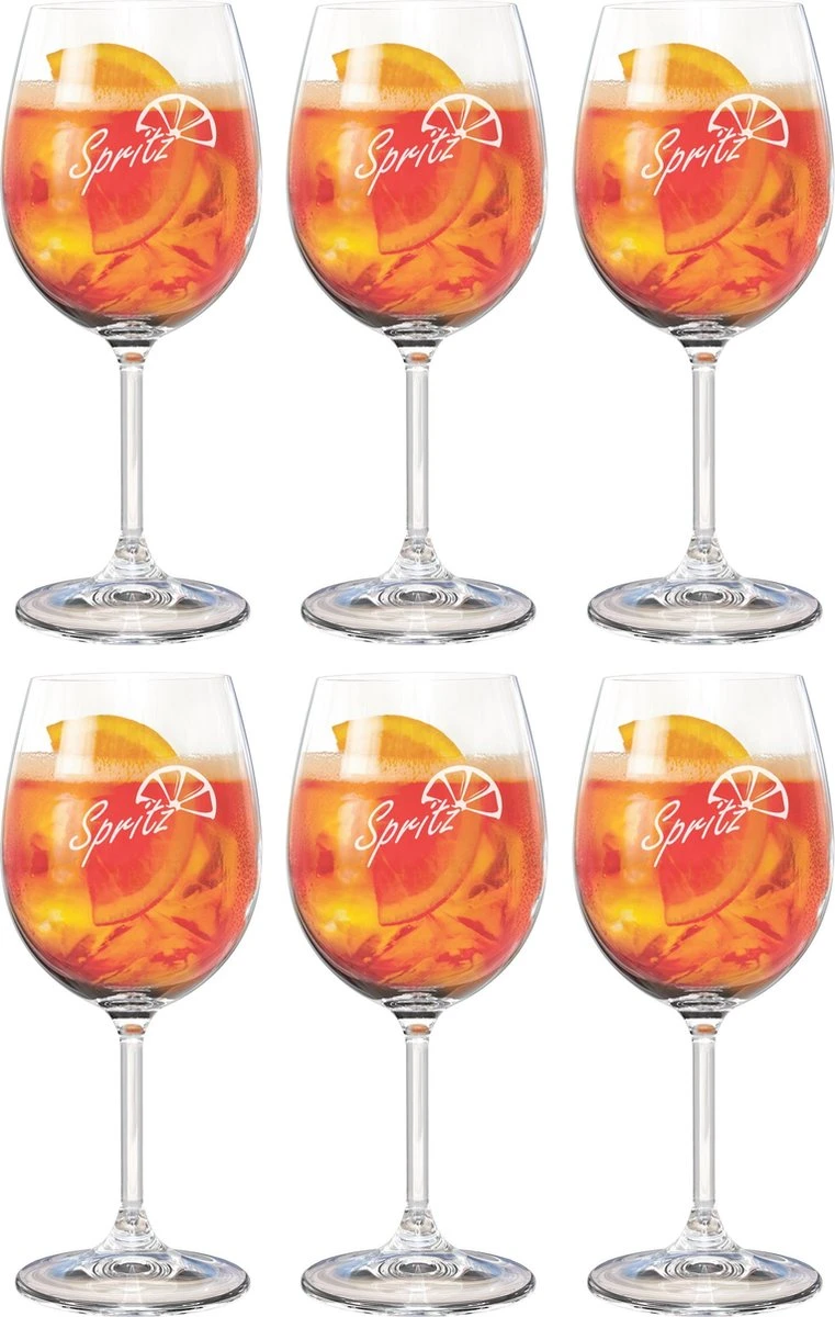 Spritz Glazen 490 Ml - 6 Stuks 1 Spritz Glazen 490 Ml - 6 Stuks