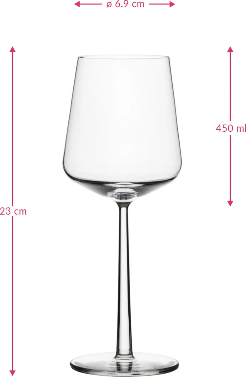 Iittala Essence - Wijnglazen Rode Wijn – Vaatwasserbestendig - Transparant - 45 Cl – Set Van 2 Glazen 2 Iittala Essence - Wijnglazen Rode Wijn – Vaatwasserbestendig - Transparant - 45 Cl – Set Van 2 Glazen - Afbeelding 2
