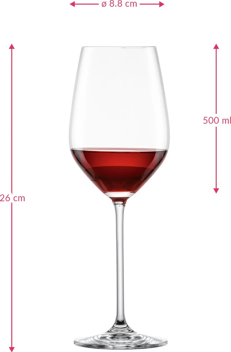 Schott Zwiesel Fortissimo Water / Rode Wijnglas - 0.51 Ltr - 6 Stuks 2 Schott Zwiesel Fortissimo Water / Rode Wijnglas - 0.51 Ltr - 6 Stuks - Afbeelding 2