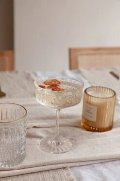 MiMa Amsterdam - Cocktail Glas - Coupe Glas, Vintage Look - Set Van 2