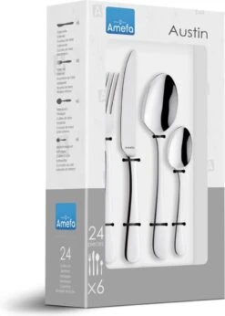Amefa Austin Bestekset - 24 Delig - 6 Persoons - Zilver 9 Amefa Austin Bestekset - 24 Delig - 6 Persoons - Zilver -Keukenheld Verkoopwinkel 856x1200