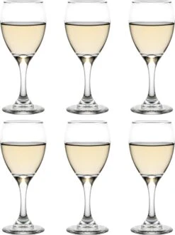 Libbey Wijnglazen Witte Wijn Teardrop - 192 Ml / 19,2 Cl - 6 Stuks - Vaatwasserbestendig - Tijdloos - Sterke Kwaliteit
