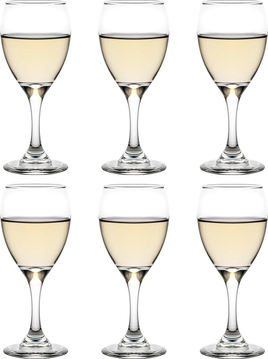 Libbey Wijnglazen Witte Wijn Teardrop - 192 Ml / 19,2 Cl - 6 Stuks - Vaatwasserbestendig - Tijdloos - Sterke Kwaliteit 1 Libbey Wijnglazen Witte Wijn Teardrop - 192 Ml / 19,2 Cl - 6 Stuks - Vaatwasserbestendig - Tijdloos - Sterke Kwaliteit