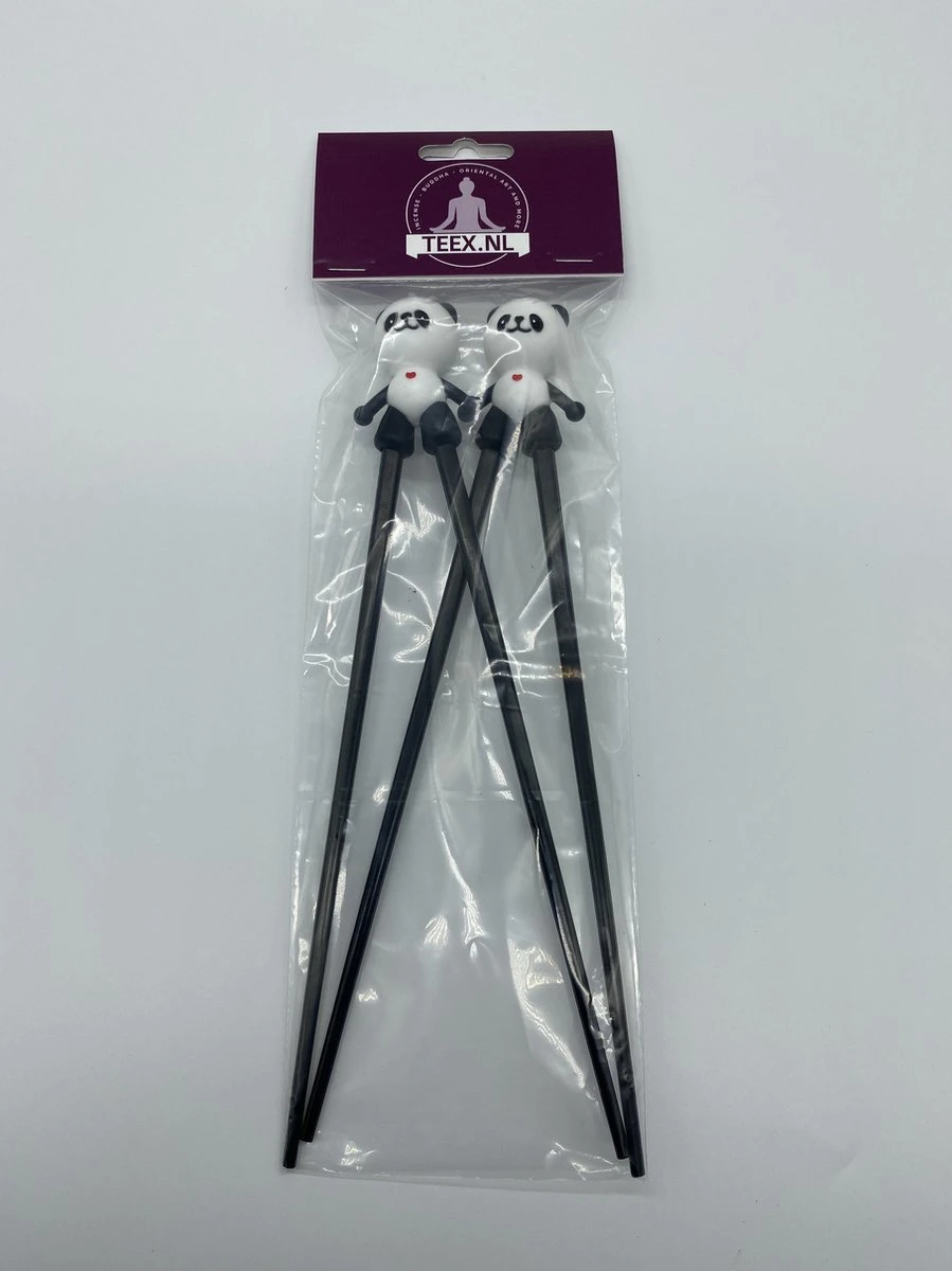 Eetstokje - Chopstick Child – 2 Stuks - Eetstokjes Voor Kinderen – Pandabeer - 22.5 Cm – Zwart/wit – Chopstick – Panda Bear 2 Eetstokje - Chopstick Child – 2 Stuks - Eetstokjes Voor Kinderen – Pandabeer - 22.5 Cm – Zwart/wit – Chopstick – Panda Bear - Afbeelding 2