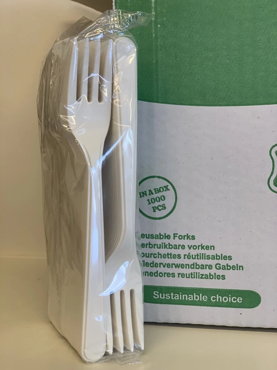 Reflex Vork Luxe 18cm | Herbruikbare Vorken | 50 Stuks 1 Reflex Vork Luxe 18cm | Herbruikbare Vorken | 50 Stuks