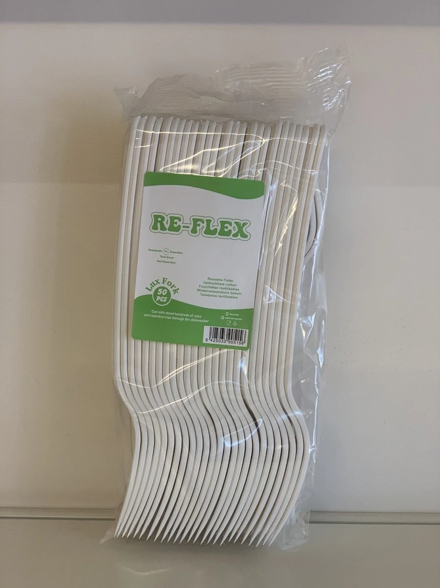 Reflex Vork Luxe 18cm | Herbruikbare Vorken | 50 Stuks 3 Reflex Vork Luxe 18cm | Herbruikbare Vorken | 50 Stuks - Afbeelding 3