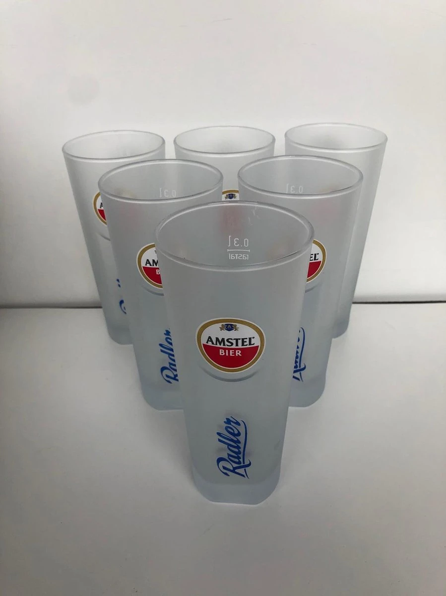 Amstel Radler Frosted Bierglas Bierglazen Doos 6x30cl Bier Glas Glazen 1 Amstel Radler Frosted Bierglas Bierglazen Doos 6x30cl Bier Glas Glazen