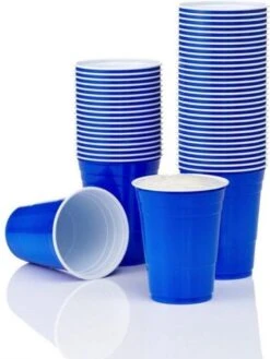 Merkloos Blue Cups - 50stuk(s) - 475ml - Party Cups - Beerpong - Drankspel - Beerpong Bekers - Plastic Bekers -Keukenheld Verkoopwinkel 900x1200 30